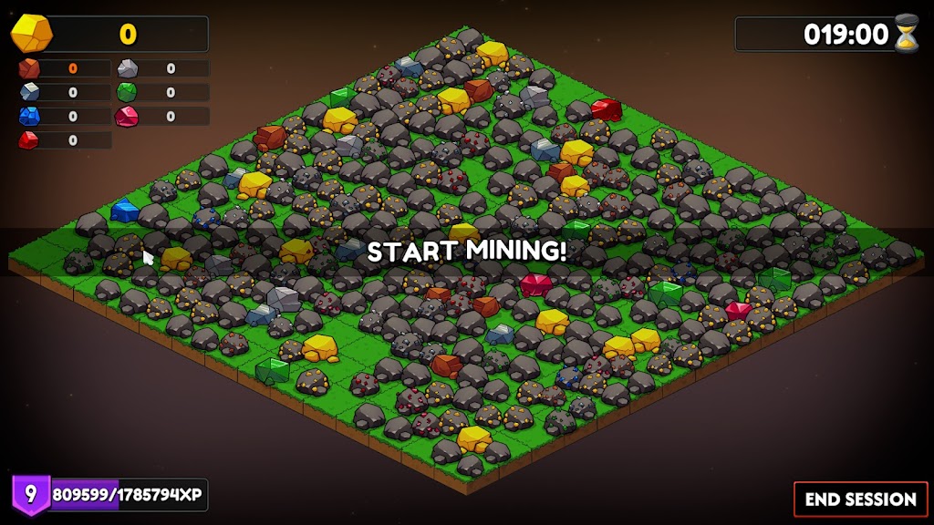 Screenshot do jogo Brick Inc. Idle Breaker com bolas a partir tijolos coloridos